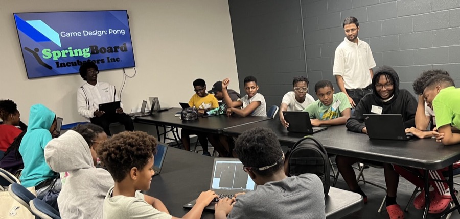Bronx Tech Summer program students in the South Bronx